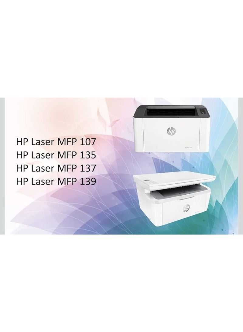 106a Black Compatible Toner Cartridge Replacement for HP 106A W1106A Work for HP laser MFP 135a 135w 135r 137fnw HP laser 107a 107w 107r printer - Image 4